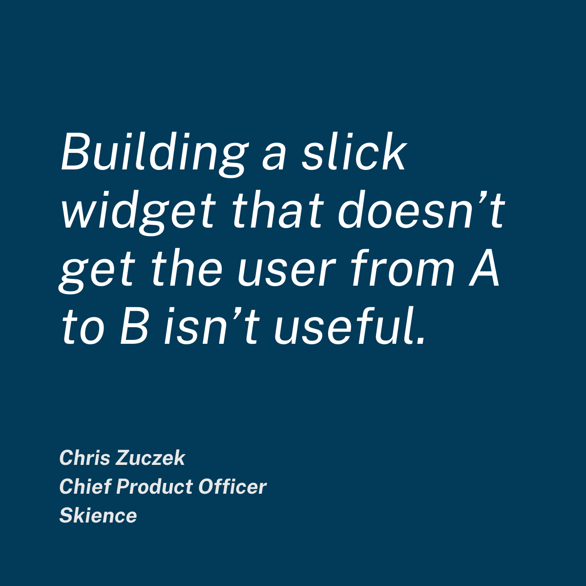Chris Zuczek quote Chris Zuczek quote